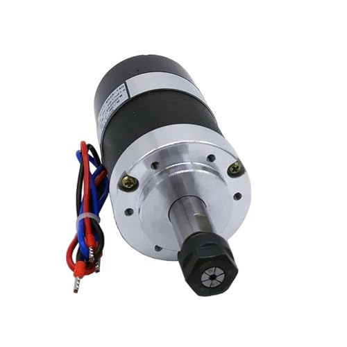 ER16/ER11 Spannzange 55 mm PCB 500 W luftgekühlter bürstenloser Spindelmotor Graviermaschine 48 V 12000R Netzteil Treiber + Klemme Geräuscharm, hohe Präzision(500W Set 2,ER11) von KAKAK
