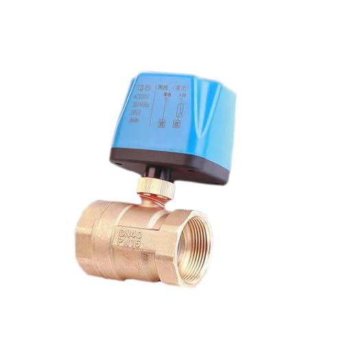 Elektrisches Magnetventil, 1/2 "3/4" 1 "Normal Geschlossen/Offene Motorisierte Kugelhahn 220 12V 24V 2-Draht Messing Elektrische Kugelhahn Ersetzen Magnetventil(DN25,12VDC_NORMALLY CLOSED) von KAKAK