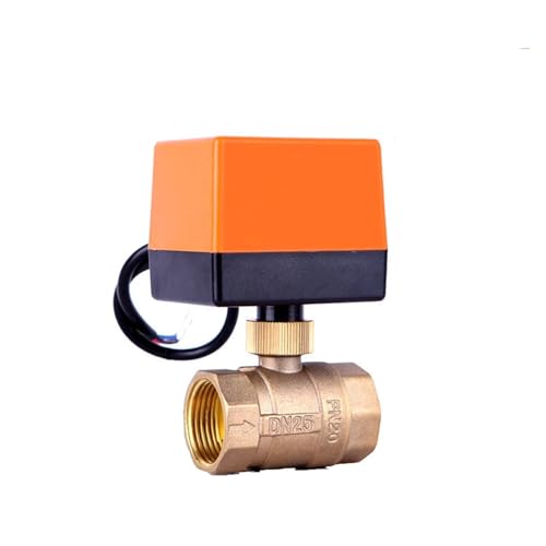 Elektroventil, motorisierter Kugelhahn 1/2 "3/4" 1 "2" 220 12V 24V Messing Elektrisches Kugelventil mit 2-Punkt-Steuerung 3-Draht (2",220AC) von KAKAK