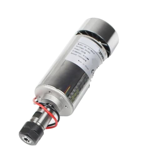 Hohe Geschwindigkeit 12000rpm DC 12-48V 300W ER11 400W ER16 CNC Spindel Motor Luftgekühlten Kit Netzteil Geräuscharm, hohe Präzision(Model B,ER16) von KAKAK