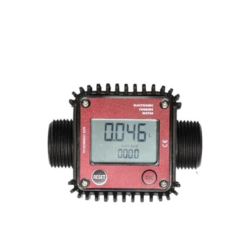 K24 Digitaler Turbinendurchflussmesser Elektronischer Kraftstoff-Flüssigkeits-Wasser-Diesel-Durchflusssensor mit LCD-Anzeige Niedriger Fehler(PPS Thread 4) von KAKAK