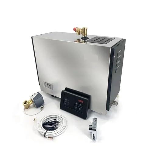 KAKAK Saunaheizung, 6 kW, Badezimmer, Saunamaschine, Dampfgarer, Spa-Generator für Dusche zu Hause, Dampfbad, Dusche mit LED-Wasserdichte, für Zuhause, Hotel, Spa, Dusche von KAKAK