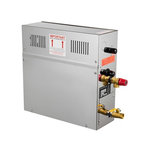 KAKAK Saunaheizung, 6 kW, Edelstahl, Dampfgenerator, Sauna-Bad, Dampfgarer für Zuhause, Spa, Dusche, mit digitalem Regler, Temperatur, Zuhause, Hotel, Spa, Dusche KAKAK Saunaheizung, 6 kW, Edelstahl, Dampfgenerator, Sauna-Bad, Dampfgarer für Zuhause, Spa, Dusche, mit digitalem Regler, Temperatur, Zuhause, Hotel, Spa, Dusche von KAKAK