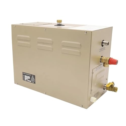 KAKAK Saunaheizung, 9 kW, kommerzieller selbstentleerender Dampfgenerator, Duschsystem, 4,5 kW, automatische Entleerung, Dampfgenerator, Dusche, Sauna-Generator, Zuhause, Hotel, Spa, Dusche (15 kW) von KAKAK