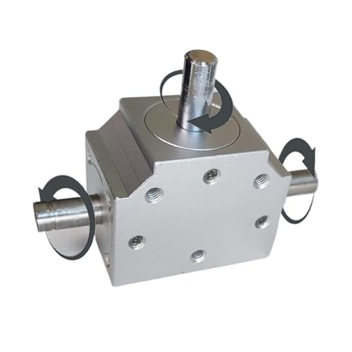 Kleiner rechtwinkliger Umschalter, kleiner Reduzierer für Präzisionslenkung unter 2000 U/min, Doppelwelle 8 mm 1:1 Lenkgerät mit Winkelantrieb (Model4) von KAKAK