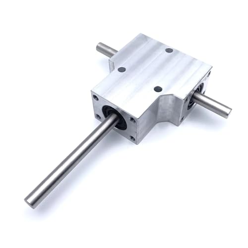 Konisches Reduzierstück mit Spirale 8 mm Doppelabtriebswelle 1:1 90° Winkel Gehäuse aus wasserdichtem Aluminium Lenkgerät mit Winkelübertragung Konisches Reduzierstück mit Spirale 8 mm Doppelabtriebswelle 1:1 90° Winkel Gehäuse aus wasserdichtem Aluminium Lenkgerät mit Winkelübertragung von KAKAK