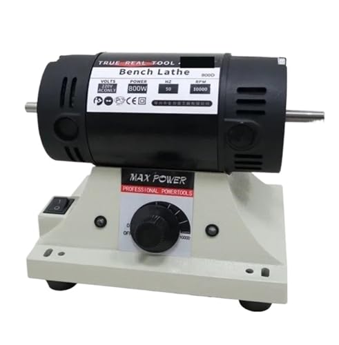 Leistungsstarke Bankschleifmaschine Elektrische Holzbearbeitung Jade Schneidemaschine Poliermaschine 0,3-4 mm flexibler Achsgriff 800W für Schmuck Holz Bernstein Metall Jade von KAKAK