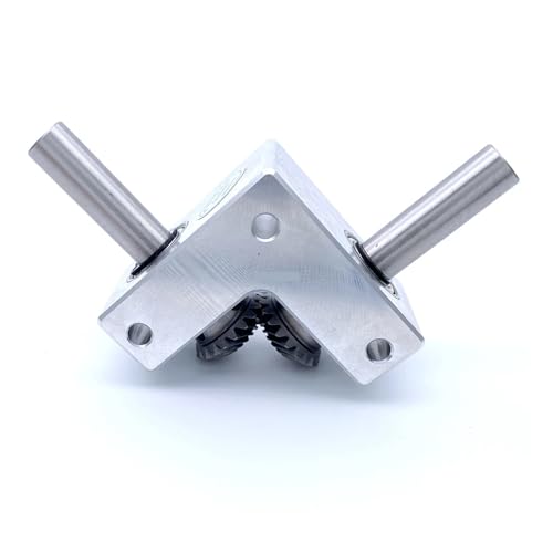Micro Umschalter Reduzierstück Konisch Spirale Welle 6MM/8MM/10MM Winkelgerät Modell Getriebe Teile aus Aluminiumlegierung Lenkgerät mit Winkelübersetzung (6mm) von KAKAK