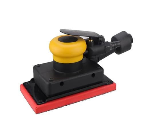 Pneumatische Poliermaschine, rechteckig, pneumatisch, Trockenschleifer, Autolack-Kittschleifer, 70 x 198 mm, Schleifpapiermaschine, geeignet für Automobile für Holz- und Detailarbeiten (88A) von KAKAK