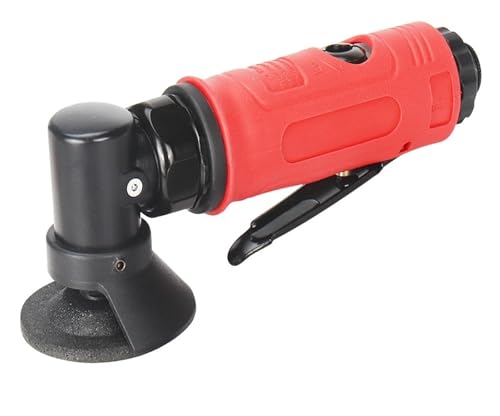 Pneumatische Poliermaschine, tragbar, 5,1 cm, Mini-Luftwinkel-Stanzschleifer, 90 Grad, pneumatische Schleifmaschine, Poliermaschine, Graviermaschine mit Schleifscheiben, Werkzeug-Set für Holz- und von KAKAK