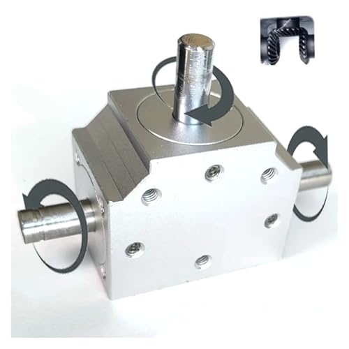 Präzision Lenkgetriebe 8MM Kleine Aluminium Winkel Kommutator 1M 20T Unter 2000RPM Winkelantrieb Lenkgetriebe(3-Shaft-2 Richtungen) von KAKAK