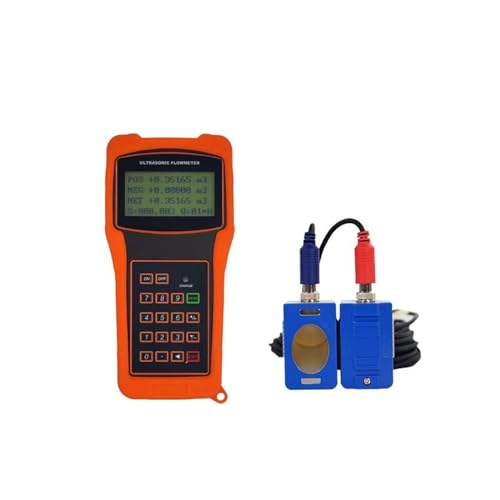 TUF-2000h Handheld-Ultraschall-Durchflussmesser Digitaler Flüssigkeitsdurchflussmesser mit TS-2 TM-1 TL-1 Wandler for Kupfer-/PVC-Rohr DN25-6000 Hohe Empfindlichkeit, geringer Fehler(Host-M) von KAKAK
