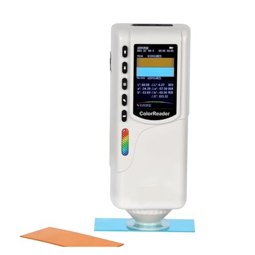 Tragbarer Farbleser für präzise digitale Kolorimeter für Labor CR6, Farbanalysator mit Farbsensor mit 4 mm Durchmesser Genauigkeit der Messung (Wood Testing Instrument) von KAKAK