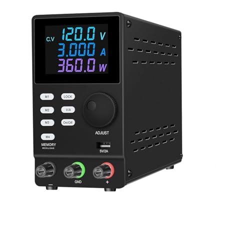 für Labor, Test eines defekten Motors, Reparatur Gleichstromversorgung variabel, 120 V, 3 A, Schaltlabor, einstellbare Gleichstromversorgung, Präzisions-Labor, 4 digital geregelte USB-DIY-Tischquelle( von KAKAK