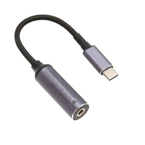 KAKAKE 7,4 Mm X 0,6 Mm DC-zu-Ladekabel, Flexibles DC-zu-Typ-C-Buchse-zu-Stecker-Kabel, Bis zu 100 W, PD-Auto-ID-Chip, Praktische Länge von 6,8 Zoll für von KAKAKE