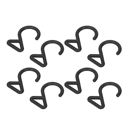 KAKAKE Gurthaken, mehrfach verwendbar, verschleißfest, 2 geformte Haken zum Aufhängen, 60 Stück für Zelt(Innendurchmesser 2,5 cm/1,0 Zoll) von KAKAKE