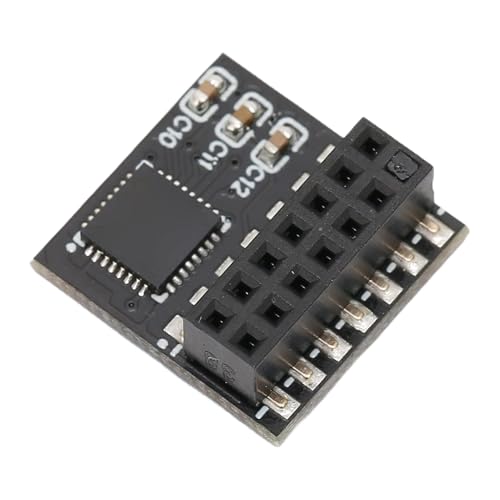 TPM 2.0-Modul 14Pin, Eigenständiger Kryptoprozessor 14Pin TPM2.0-Modul, SPI-Verschlüsselungssicherheit mit B550, B450, B460, für TPM 2.0-Modul 14Pin, Eigenständiger Kryptoprozessor 14Pin TPM2.0-Modul, SPI-Verschlüsselungssicherheit mit B550, B450, B460, für von KAKAKE
