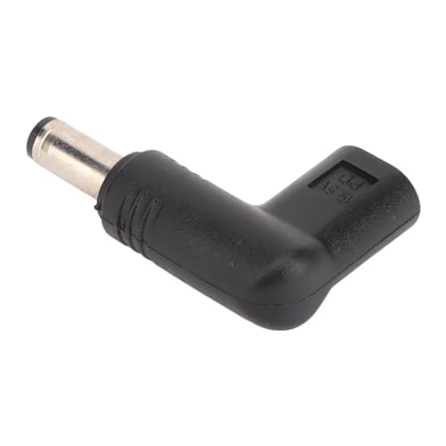 KAKAKE USB-Typ-C-auf-5,5x2,1-mm-Adapter, USB-Typ-C-auf-DC-Adapter, Leichter, Effizienter 100-W-PD-Schnellladen um 90 Grad für das Büro von KAKAKE