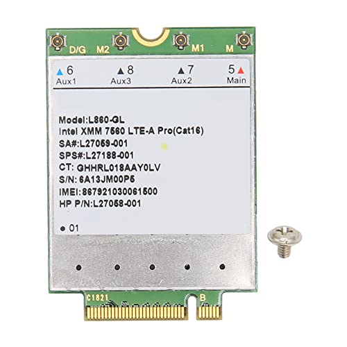 SPS L27188 001 Netzwerkkarte, Hochgeschwindigkeits-Netzwerkkarte mit Starker Kompatibilität für EliteBook, 4G-LTE-Modul mit Stabiler Leistung, für EliteBook SPS L27188 001 Netzwerkkarte, Hochgeschwindigkeits-Netzwerkkarte mit Starker Kompatibilität für EliteBook, 4G-LTE-Modul mit Stabiler Leistung, für EliteBook von KAKAKE