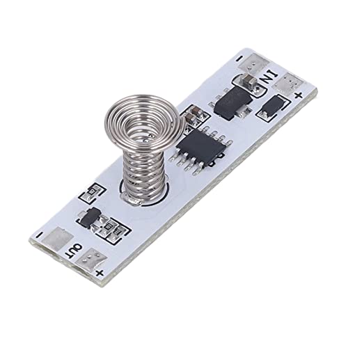 Stufenloses Dimmmodul, 72 W maximale Lastleistung, kapazitiver Touch-Dimmer, DC5–24 V, 8 Stück, ABS, 32 kHz, für Schrank von KAKAKE