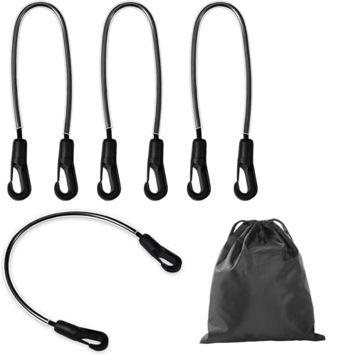 KAKASEA Set mit 4 elastischen Schwanzgurten für Pferdedecken, verstellbarer Befestigungsgurt mit doppelseitigen Clips, sicheres Design von KAKASEA