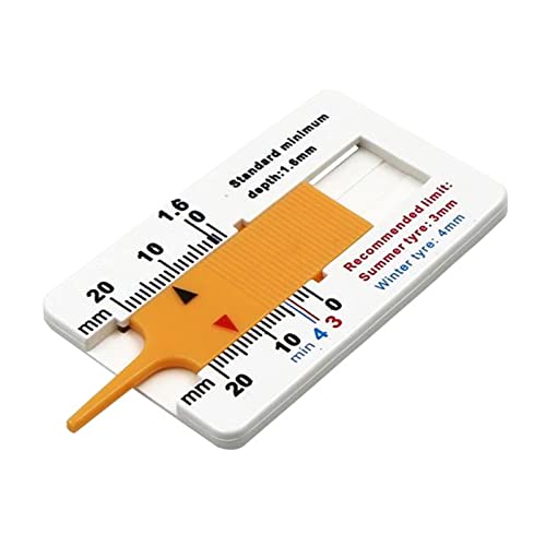 Reifentiefenmessgerät, 0-20 mm, Tiefenmesser, Messschieber, Tragbares Reifenprüfer, Messwerkzeug von KAKASEA