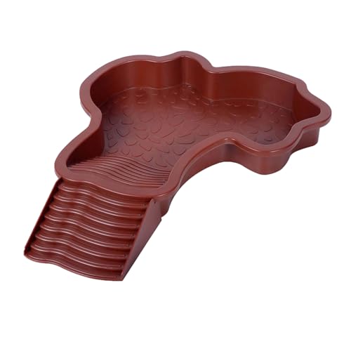 Wassernapf für Schildkröten, rutschfest, 35 x 28,50 cm, freundlicher Lebensraum mit Stufen zum Ausruhen und Einweichen von Reptilien Wassernapf für Schildkröten, rutschfest, 35 x 28,50 cm, freundlicher Lebensraum mit Stufen zum Ausruhen und Einweichen von Reptilien von KAKASEA