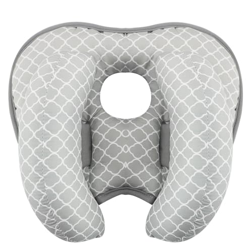 KAKIBLIN Nackenkissen Baby-Kissen für den Kopf, 2-in-1-Kopfstütze für Neugeborene, Bananen-Nackenkissen für Baby, Reisekissen für Kinderwagen, Nackenstütze für Kinderwagen oder Bett, weiße Wolke von KAKIBLIN