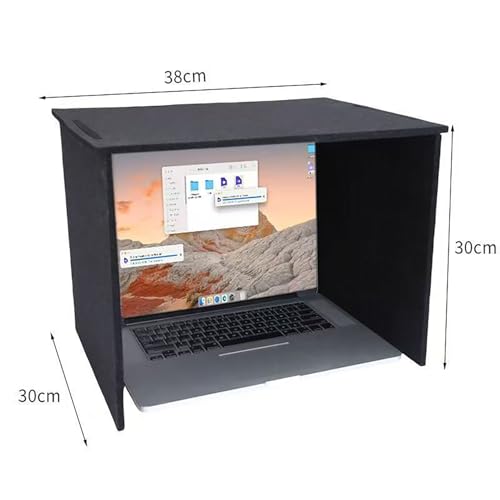 32-Zoll-Display Monitor Hood Sunshade, Desktop Computer Privacy Cover, Computer Display Shading Side Panel, Datenschutzschutz, PC-Bildschirmhaube, für Büro, Spielespiele,17inches von KAKKII