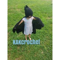 Fledermaus-Superhelden-Kapuzendecke/Fledermaus-Umhang/Fledermaus-Superhelden-Umhangdecke; Kleinkinder, Kinder, Erwachsene Und Übergrößen von KAKcrochet