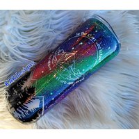 Nordlicht Becher Mit Sternen Die Zuhören & Name // Glitzer Zu Den Glitzerbecher Personalisierbar von KAKcrochet