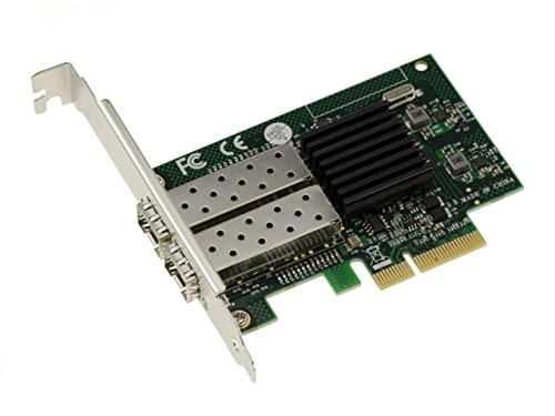 KALEA-INFORMATIQUE PCIe-Controller-Karte Gigabit LAN Netzwerk 1G Ethernet mit Zwei LC SFP Fibre-Ports. Chipsatz Intel I82576. von KALEA-INFORMATIQUE