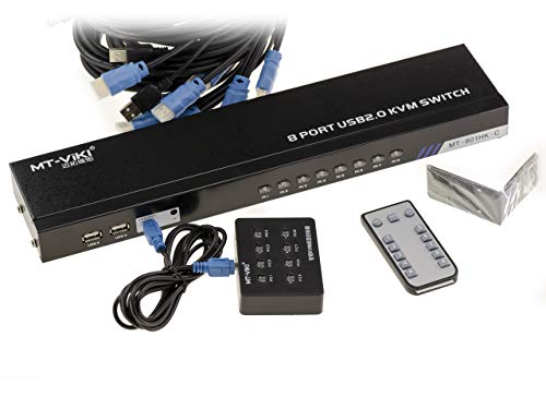 KALEA-INFORMATIQUE AUTOMATISCHE SWITCH KVM-Sharing-Box für 8 PCs. HDMI- und USB-Anschlüsse, Fernsteuerung. Unterstützte Auflösung 4096x2160. von KALEA-INFORMATIQUE