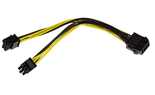 KALEA-INFORMATIQUE Adapterkabel ATX 8-polig weiblich auf PCIe 6-polig männlich für Grafikkarten. Länge 20 cm KALEA-INFORMATIQUE Adapterkabel ATX 8-polig weiblich auf PCIe 6-polig männlich für Grafikkarten. Länge 20 cm von KALEA-INFORMATIQUE