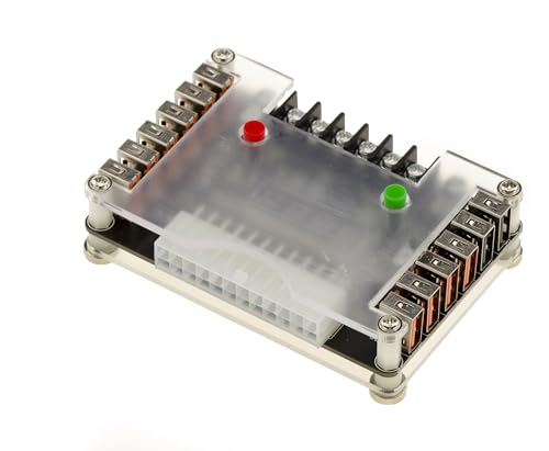 KALEA-INFORMATIQUE Breakout Board Netzteil ATX 24 - ATX24 zu 10 USB-Anschlüssen und Klemmenleiste 3.3V 5V 12V -12V. von KALEA-INFORMATIQUE