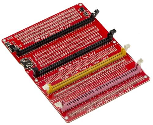 KALEA-INFORMATIQUE Testplatte mit Dioden für DDR-Speicherriegel vom Typ DDR3 DDR4 DIMM und DDR5 RDIMM und UDIMM. von KALEA-INFORMATIQUE
