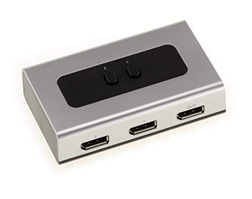 KALEA-INFORMATIQUE Displayport-Videoverteiler vom Typ Switch, um 2 Eingänge auf 1 Ausgang umzuleiten. Unterstützung von DPCP und HDCP, Auflösung 2560x1600. von KALEA-INFORMATIQUE