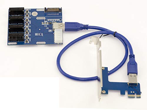 KALEA-INFORMATIQUE Erweiterungsplatte zur Konvertierung eines PCI Express x1-Anschlusses in 4 PCIe x1-Anschlüsse KALEA-INFORMATIQUE Erweiterungsplatte zur Konvertierung eines PCI Express x1-Anschlusses in 4 PCIe x1-Anschlüsse von KALEA-INFORMATIQUE