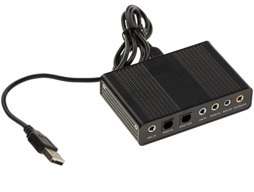 KALEA-INFORMATIQUE Externe Soundkarte auf USB 2.0-6-Kanal 5.1-Sound mit digitalem SPDIF-Eingang und -Ausgang von KALEA-INFORMATIQUE