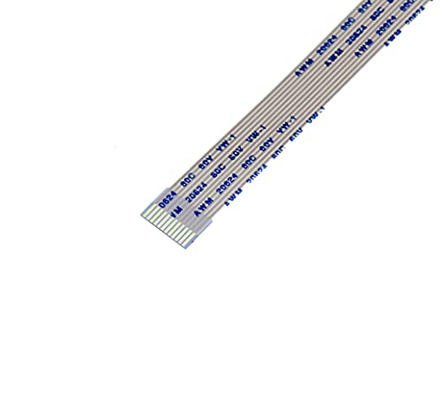 KALEA-INFORMATIQUE FPC ZIF-Band Matte 12 AWM-Drähte, 1 mm Abstand, 200 mm Länge, 12,5 mm Breite. Anschlüsse auf derselben Seite der FPC-Matte. von KALEA-INFORMATIQUE