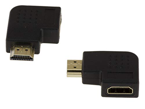 KALEA-INFORMATIQUE Flacher Adapter mit 90°-Winkel nach rechts HDMI Typ A Buchse auf Stecker. von KALEA-INFORMATIQUE