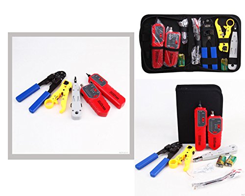 KALEA-INFORMATIQUE KIT Werkzeug und Tester für Ethernet-Netzwerkadministratoren: Crimp- und Abisolierzangen, Punch Tool, Tester. von KALEA-INFORMATIQUE