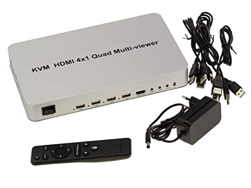 KALEA-INFORMATIQUE KVM Switch Multiviewer mit automatischer Stromversorgung für 4 PCs - Maus-Tastatur-Bildschirm-Sharing mit Mehrfachanzeige auf demselben Bildschirm. KALEA-INFORMATIQUE KVM Switch Multiviewer mit automatischer Stromversorgung für 4 PCs - Maus-Tastatur-Bildschirm-Sharing mit Mehrfachanzeige auf demselben Bildschirm. von KALEA-INFORMATIQUE