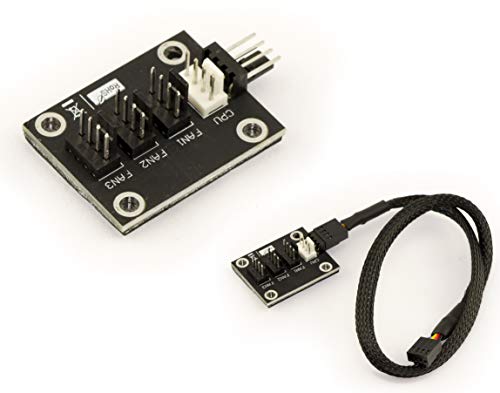 KALEA-INFORMATIQUE Lüfter-Splitter Typ Splitter, CPU FAN-kompatibel, Kabel 40CM. Dupliziert 1 zu 4 von KALEA-INFORMATIQUE