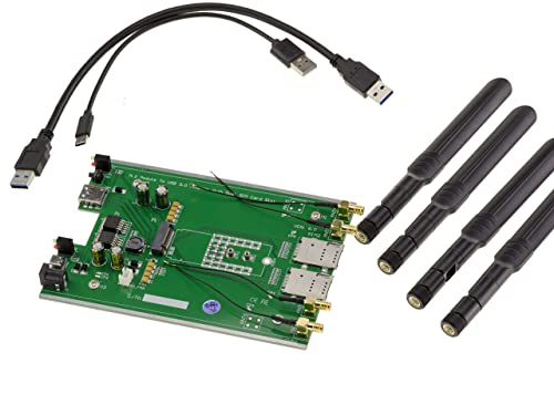 KALEA-INFORMATIQUE M2 Bkey + Dual SIM auf USB 3.0 Modul für M.2 3G 4G 5G 3042 3052 5364 Karte mit 4 Antennen. von KALEA-INFORMATIQUE