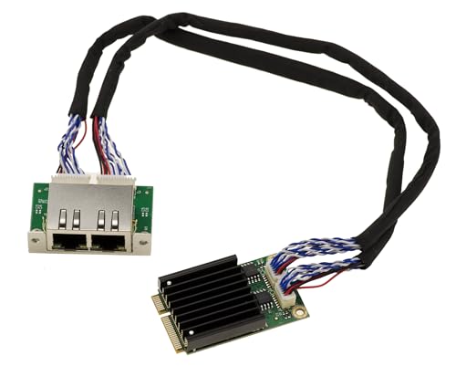KALEA-INFORMATIQUE Mini PCI Express MiniPCIE 2 Ports Kupfer RJ45 Dual LAN 2.5 GIGABIT ETHERNET Netzwerk-Controller-Karte mit Intel I226 SRKTV Chipsatz. KALEA-INFORMATIQUE Mini PCI Express MiniPCIE 2 Ports Kupfer RJ45 Dual LAN 2.5 GIGABIT ETHERNET Netzwerk-Controller-Karte mit Intel I226 SRKTV Chipsatz. von KALEA-INFORMATIQUE