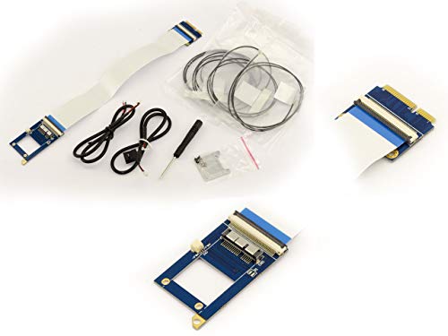 KALEA-INFORMATIQUE MiniPCIe-Adapter für das Bluetooth-WiFi-Modul BCM94360CD / BCM94331CD, mit weicher Tischdecke und flachen Antennen. von KALEA-INFORMATIQUE