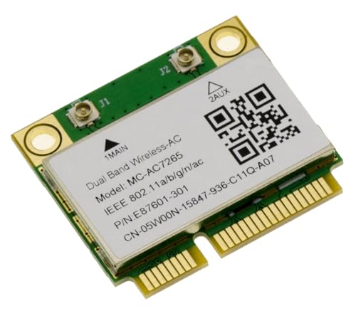 KALEA-INFORMATIQUE Mini-PCIe-Netzwerk-Controller-Karte mit Dualband-WiFi 802.11a/b/g/n/AC 1200M und Bluetooth 4.2 mit Intel 7265-Chipsatz von KALEA-INFORMATIQUE
