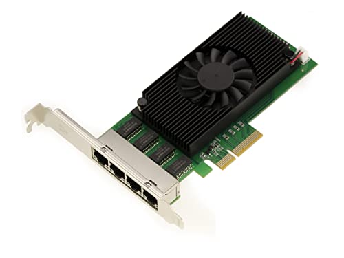 KALEA-INFORMATIQUE PCIe 2.5 x4 LAN Gigabit Ethernet 4 RJ45-Ports Karte. Quad Chipsatz Intel I225 - NIC 10 100 1000 2500 1G 2.5G - High Low Profile. von KALEA-INFORMATIQUE