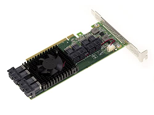 KALEA-INFORMATIQUE PCIe 3.0 x16-Karte für 8 U.2 NVMe (U2 NGFF) SSDs oder 8 PCIe x4-Ports. Multi Host Switch Card. Chipsatz PLX PEX 8749 High und Low Profile. von KALEA-INFORMATIQUE